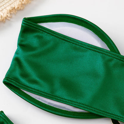 Bikini donna a fascia senza spalline