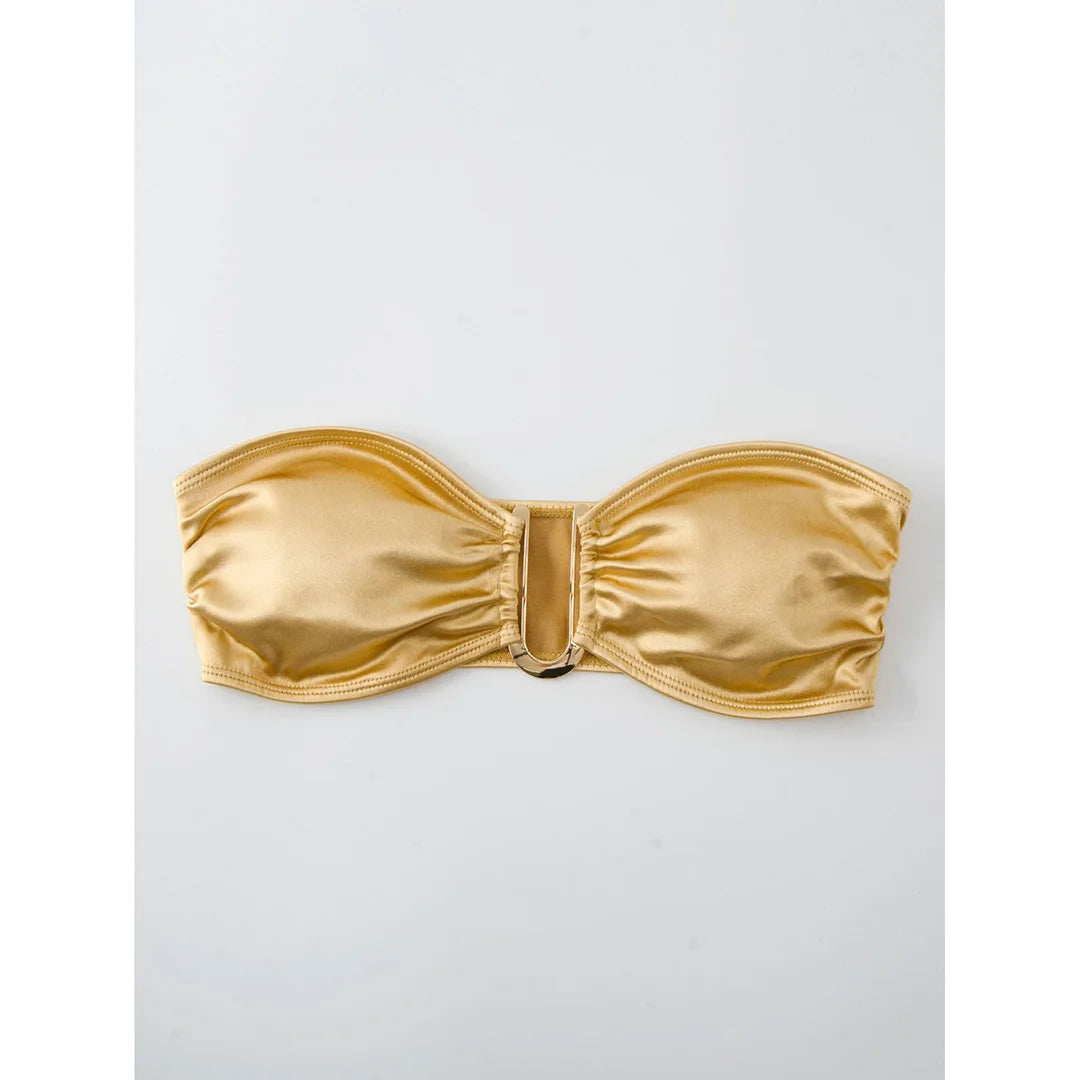 Bikini donna a fascia senza spalline