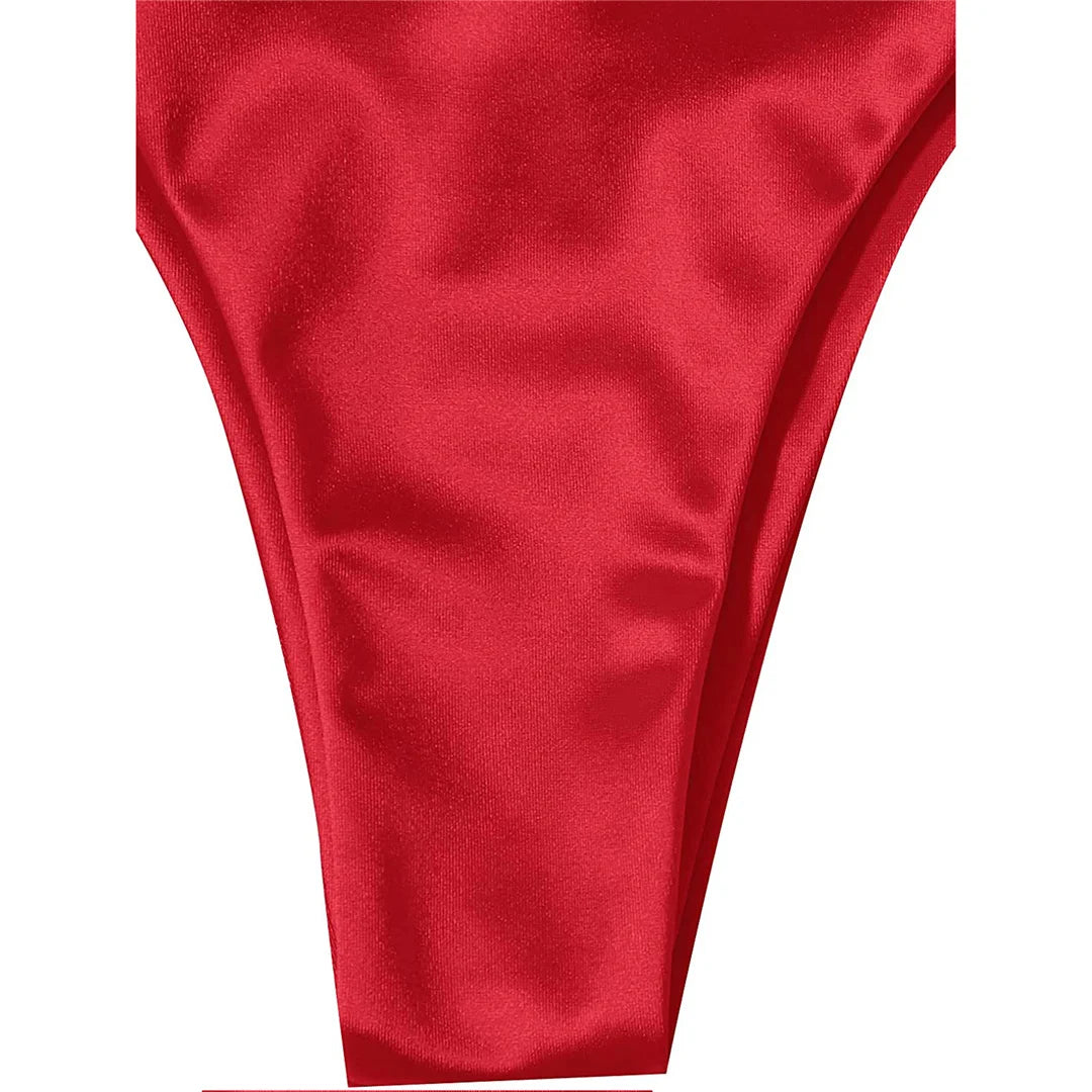 Bikini brasiliano donna Halter Satin