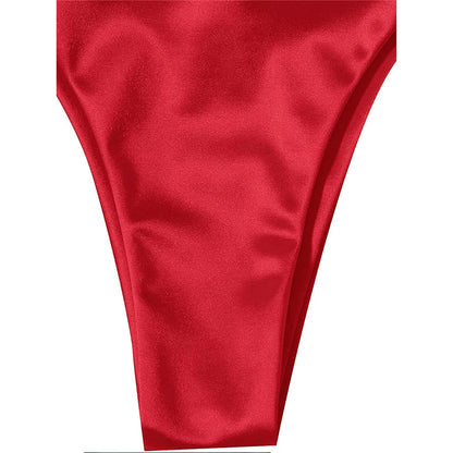 Bikini brasiliano donna Halter Satin