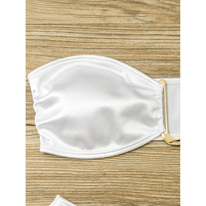 Bikini donna a fascia senza spalline