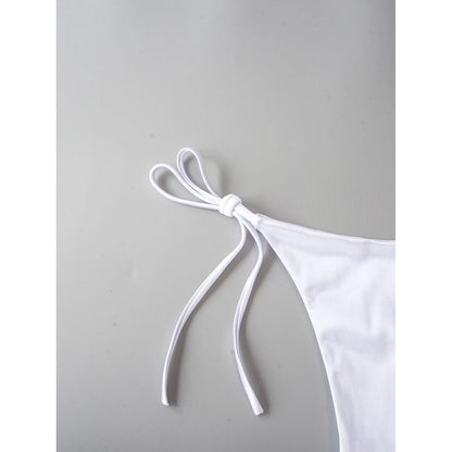 Bikini brasiliano donna Halter Satin