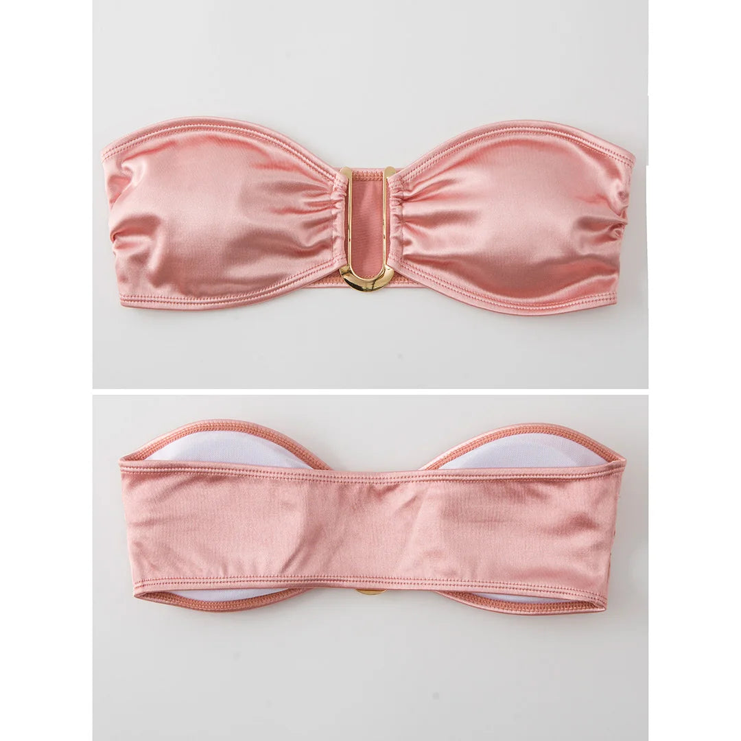 Bikini donna a fascia senza spalline