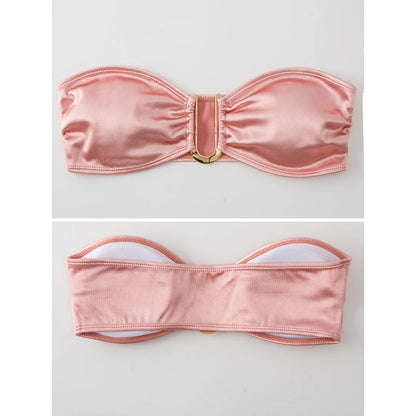 Bikini donna a fascia senza spalline