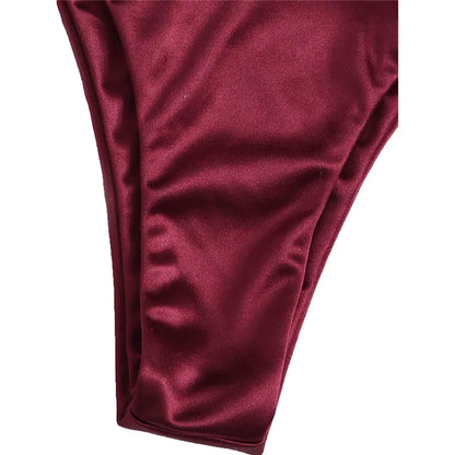 Bikini brasiliano donna Halter Satin