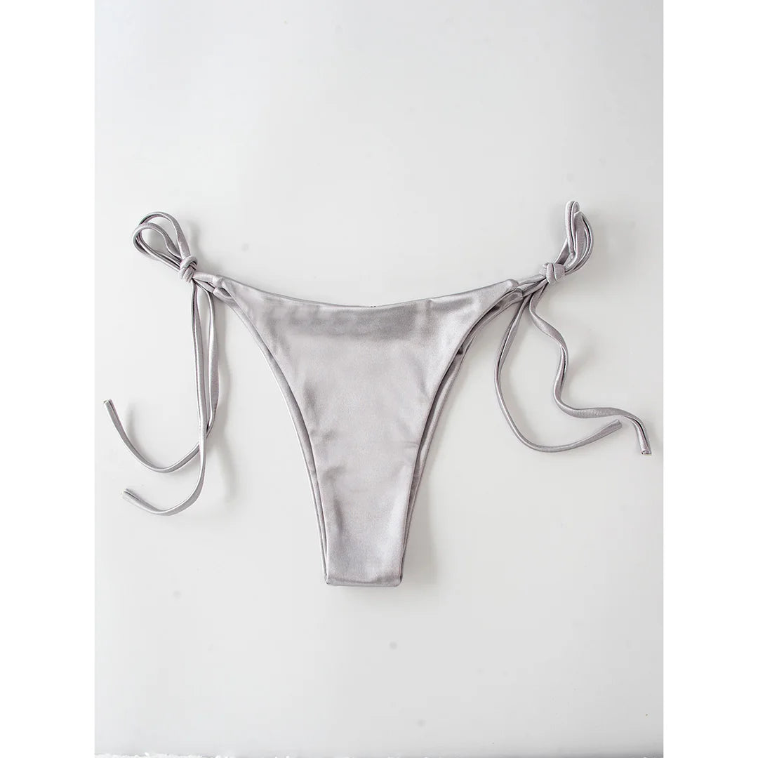 Bikini brasiliano donna Halter Satin