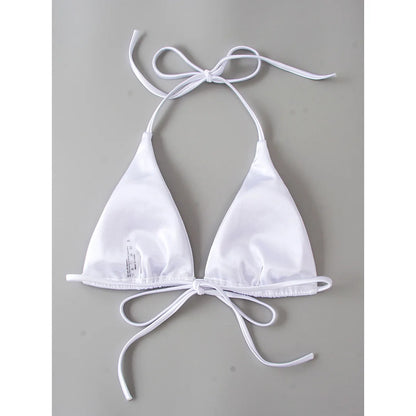 Bikini brasiliano donna Halter Satin