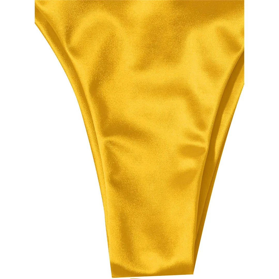 Bikini brasiliano donna Halter Satin