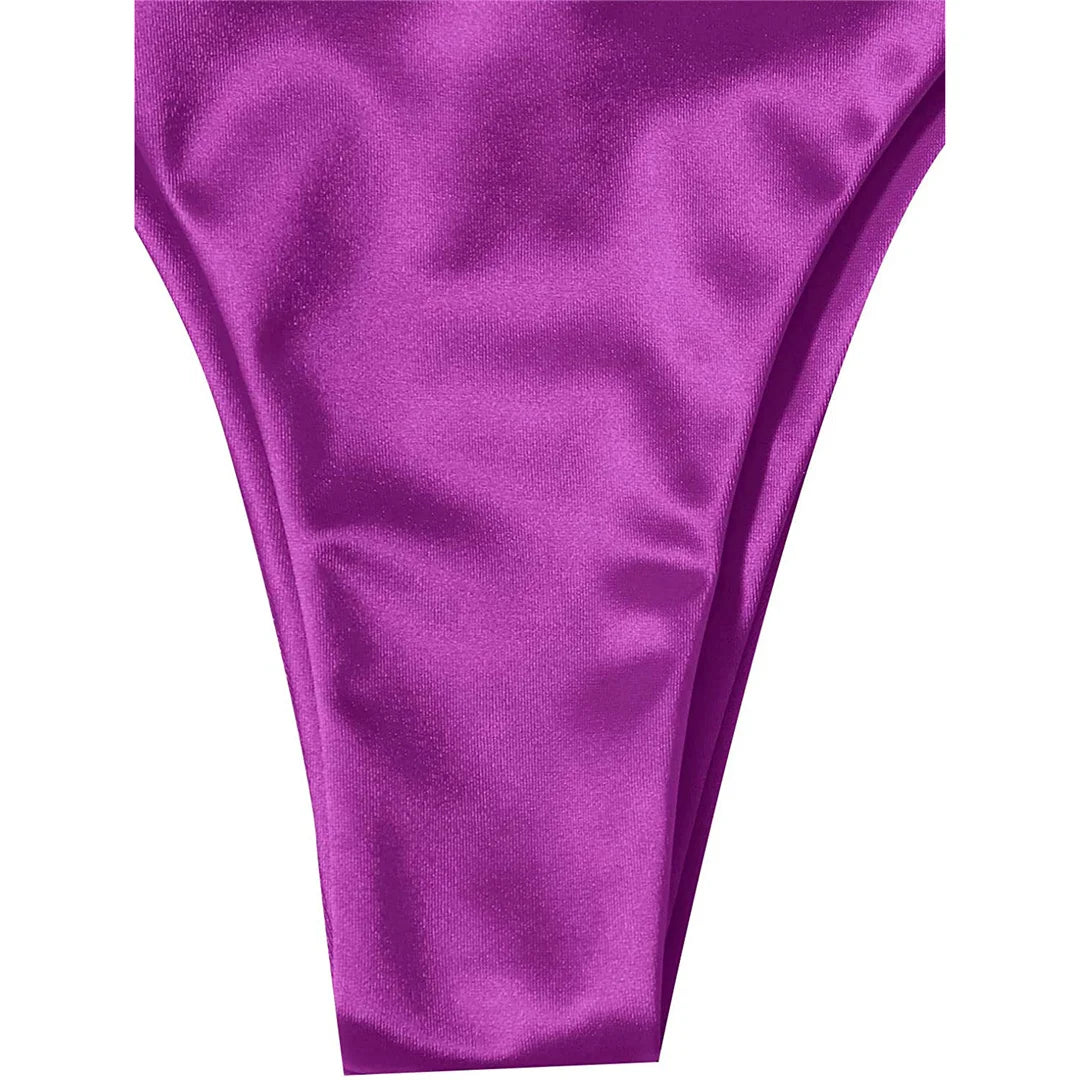 Bikini brasiliano donna Halter Satin