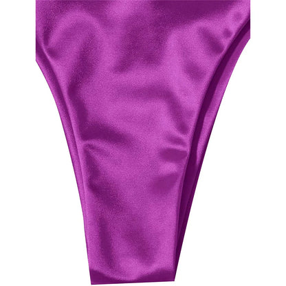 Bikini brasiliano donna Halter Satin